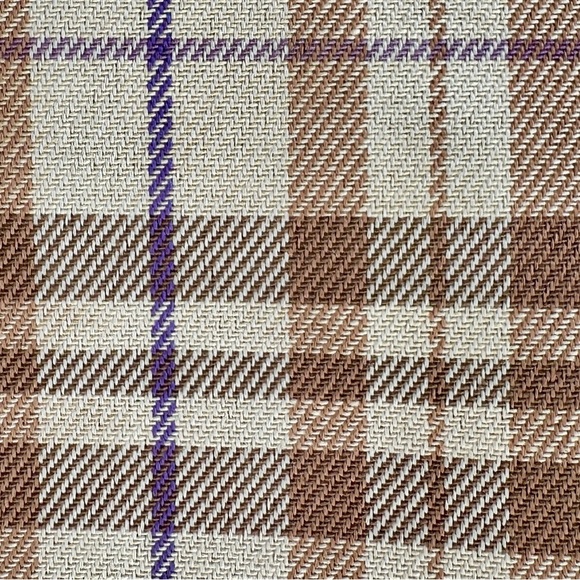 LIZ CLAIBORNE, TOTE BAG IN PLAID FABRIC PATTERN, DOUBLE SHOULDER STRAPS. - Picture 12 of 12